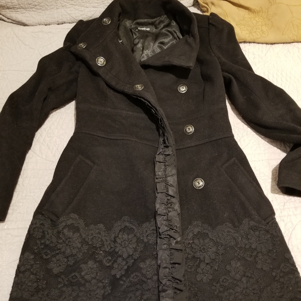 Nice black lace coat with lace